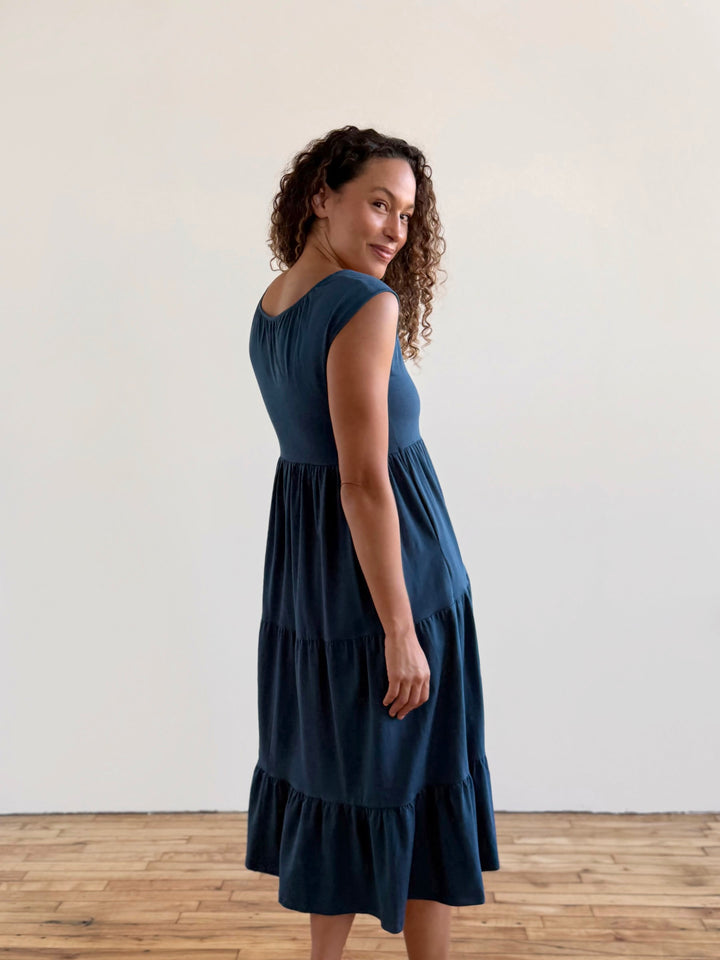 DARCY dress in Atlantic Blue