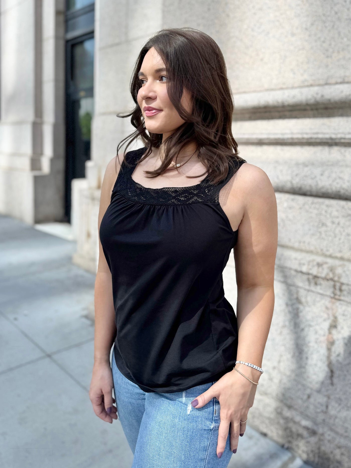 EDIE novelty tank in Black
