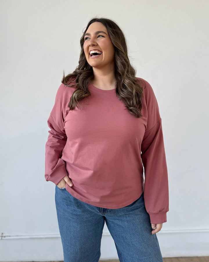 AKARI top in Withered Rose