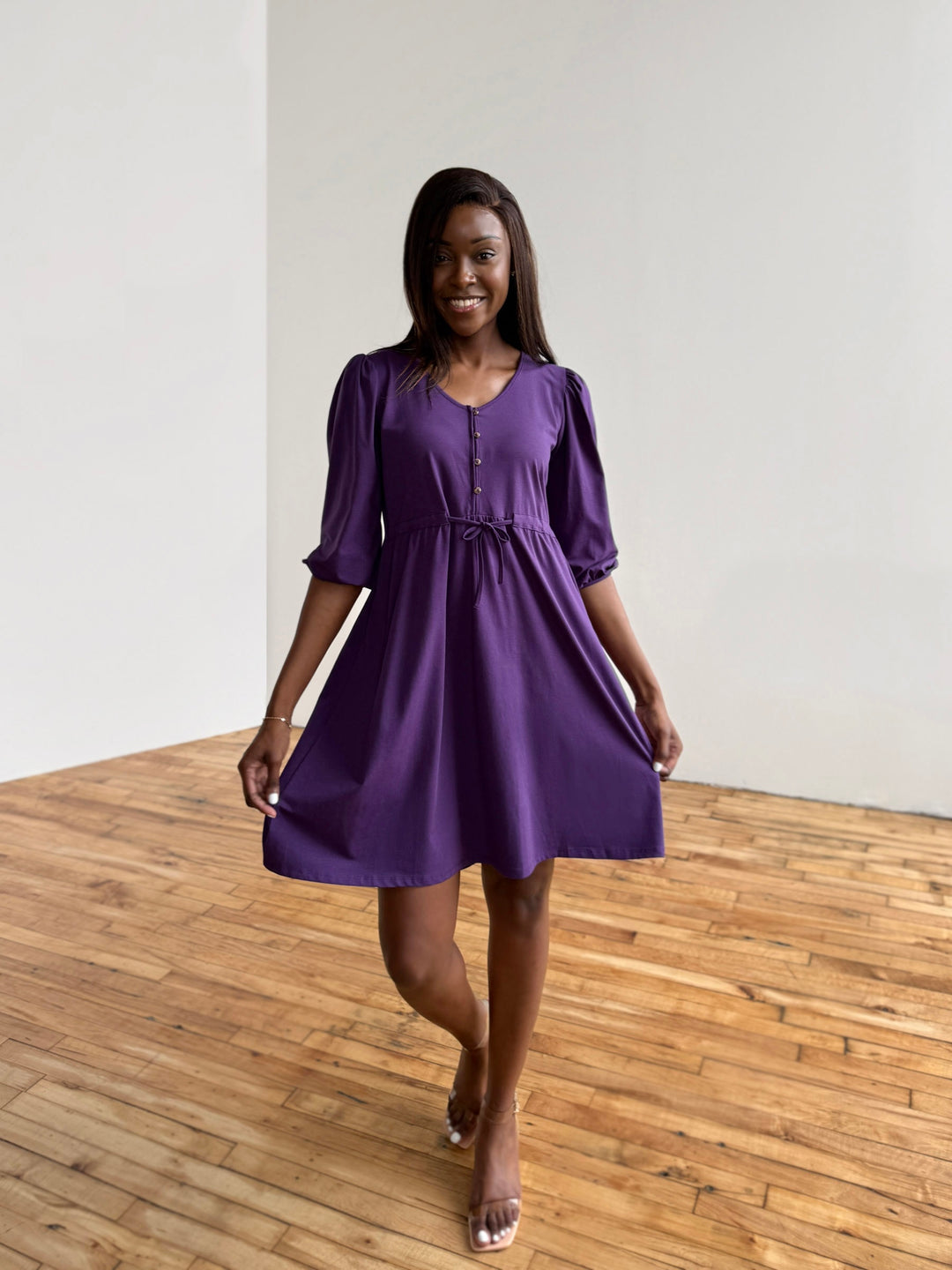 CALLIOPE dress in Midnight Dahlia