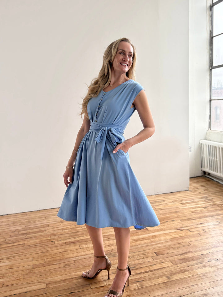 SERAPHINA dress in Light Cornflower