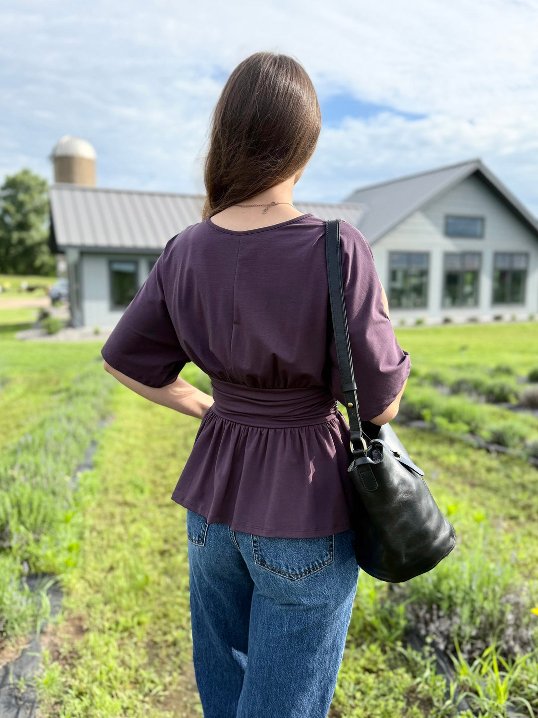 LANDREE top in Plum