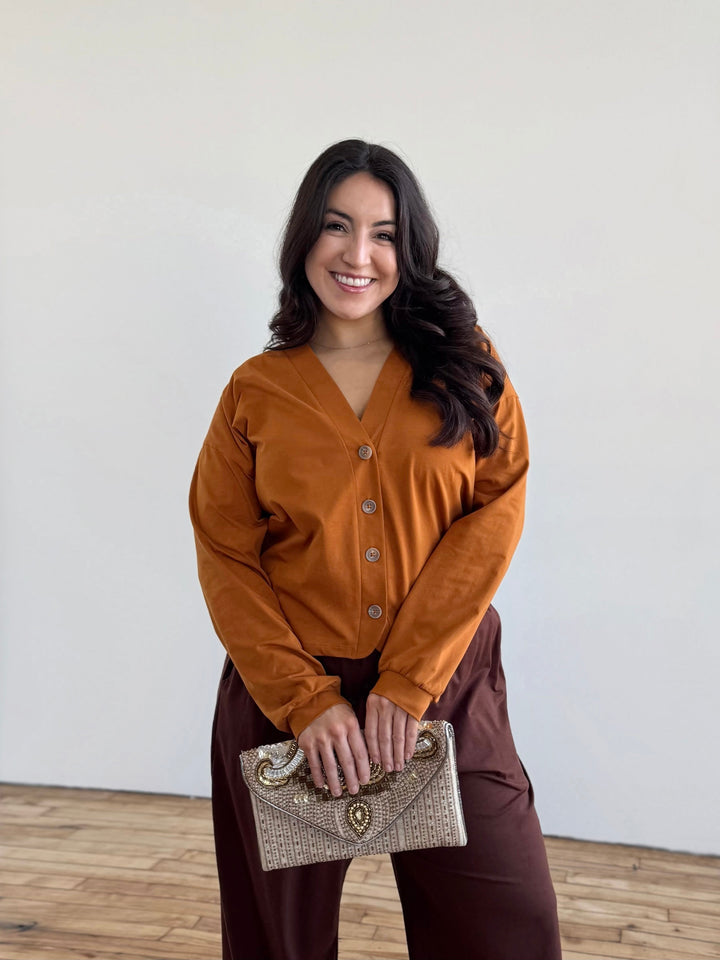 MALLEY cardigan in Spiced Cider