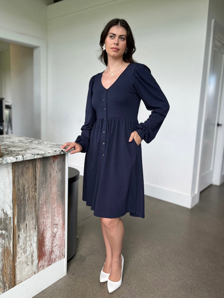 LUCILLE dress in Navy