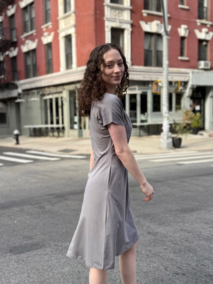 HOPE dress in Circular Grey