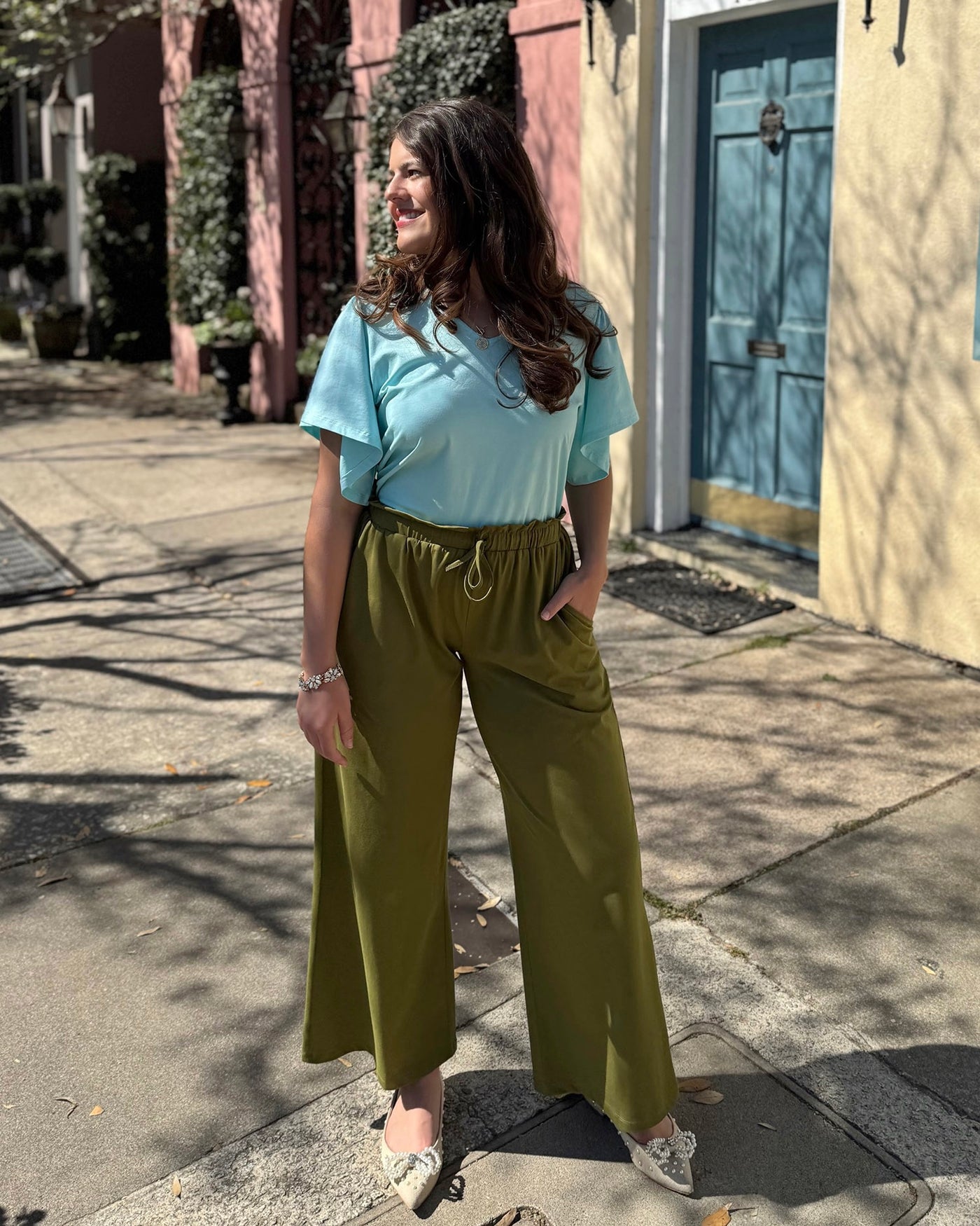 JOJO pants in Olive Branch