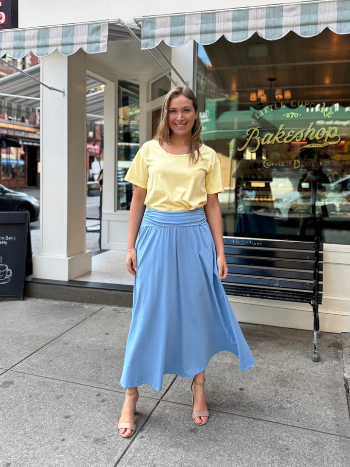 ZOYA skirt in Light Cornflower