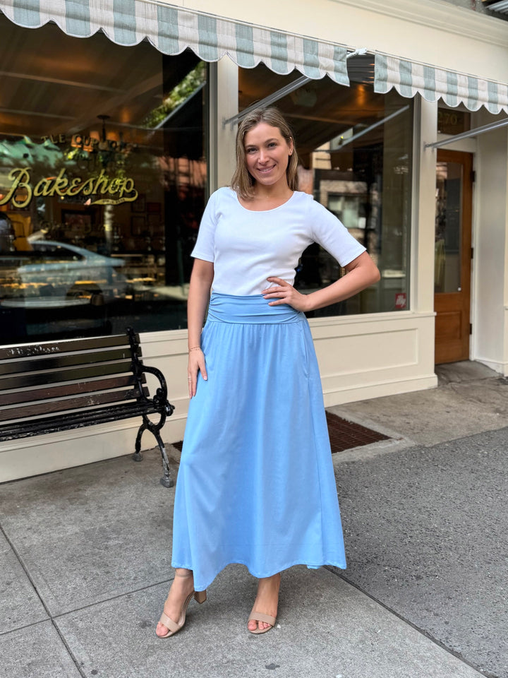 ZOYA skirt in Light Cornflower