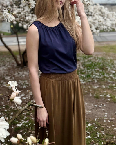 CAMELLIA skirt in Kona Brown
