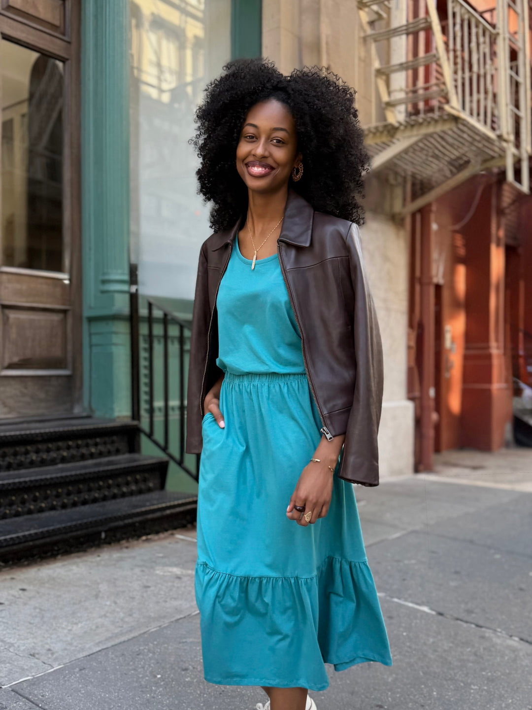 EMILE skirt in Marine Teal