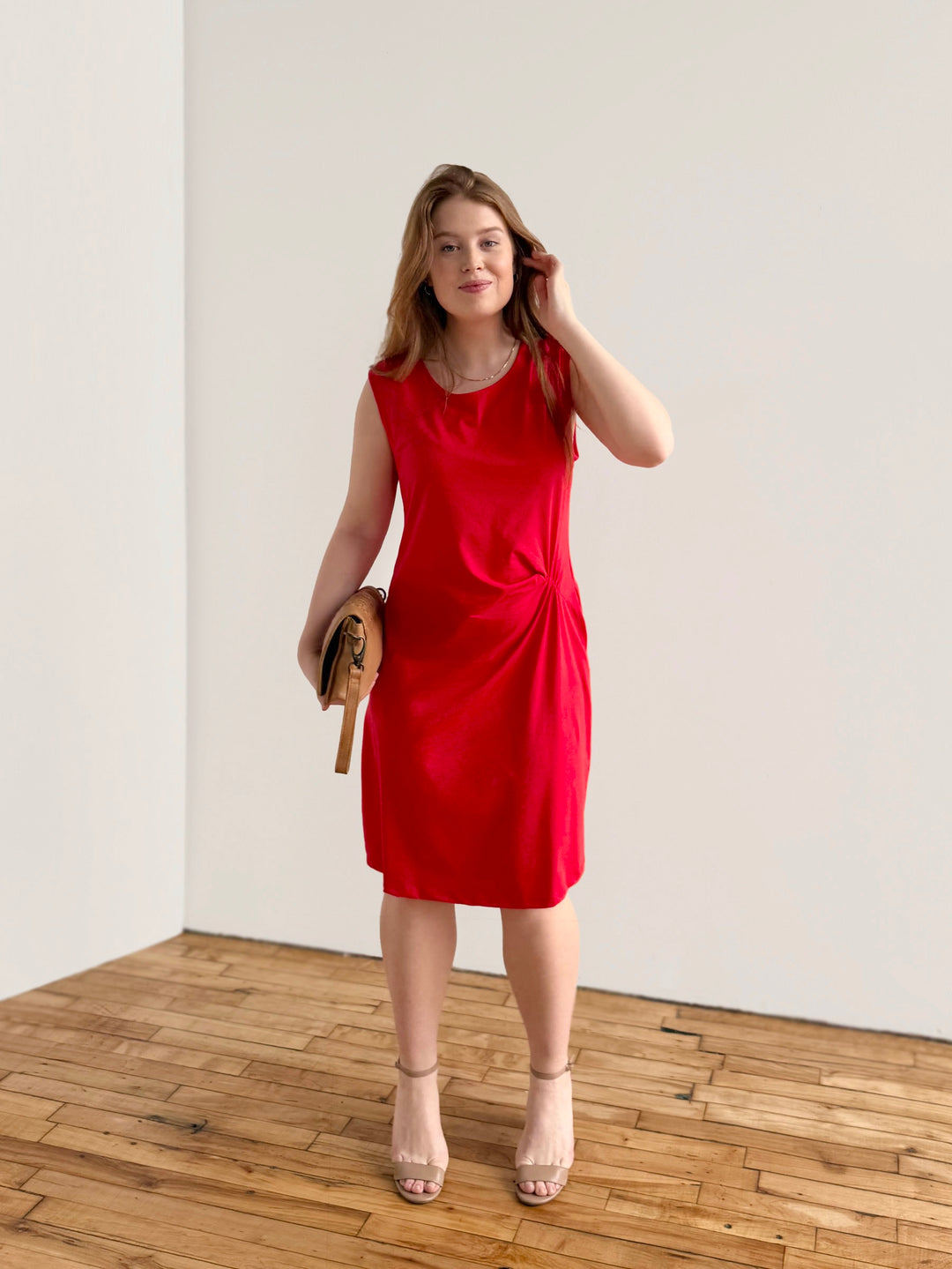 SOL dress in Bright Ruby