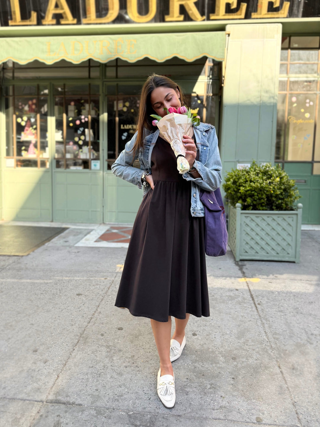 MARIBEL dress in Chocolate Torte