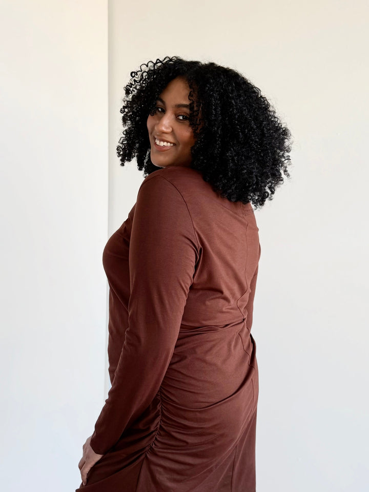 VIENNA dress in Burnt Cedar