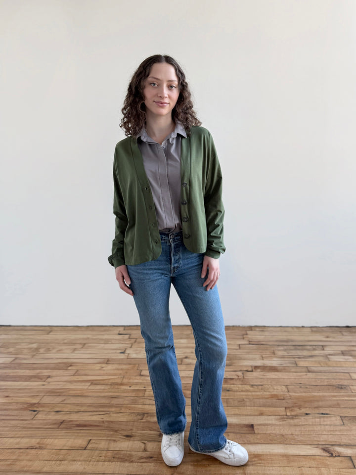 MALLEY cardigan in Meadow Green