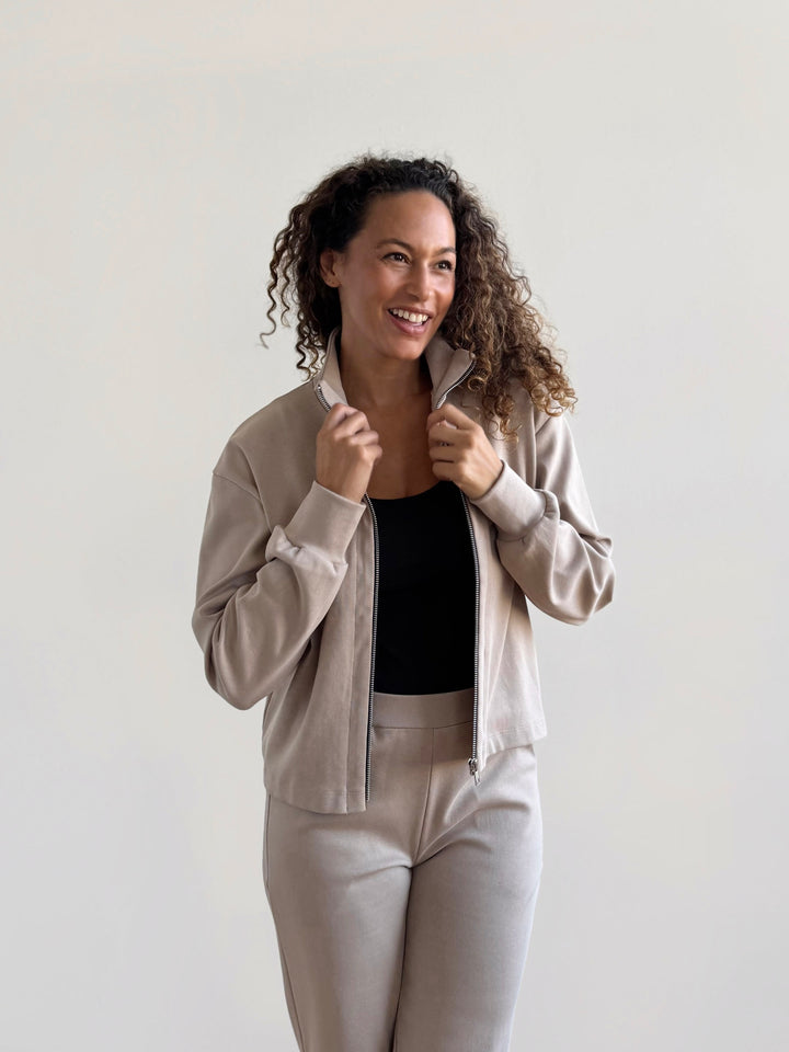 PATRICIA heavy-knit pants in Desert Sand