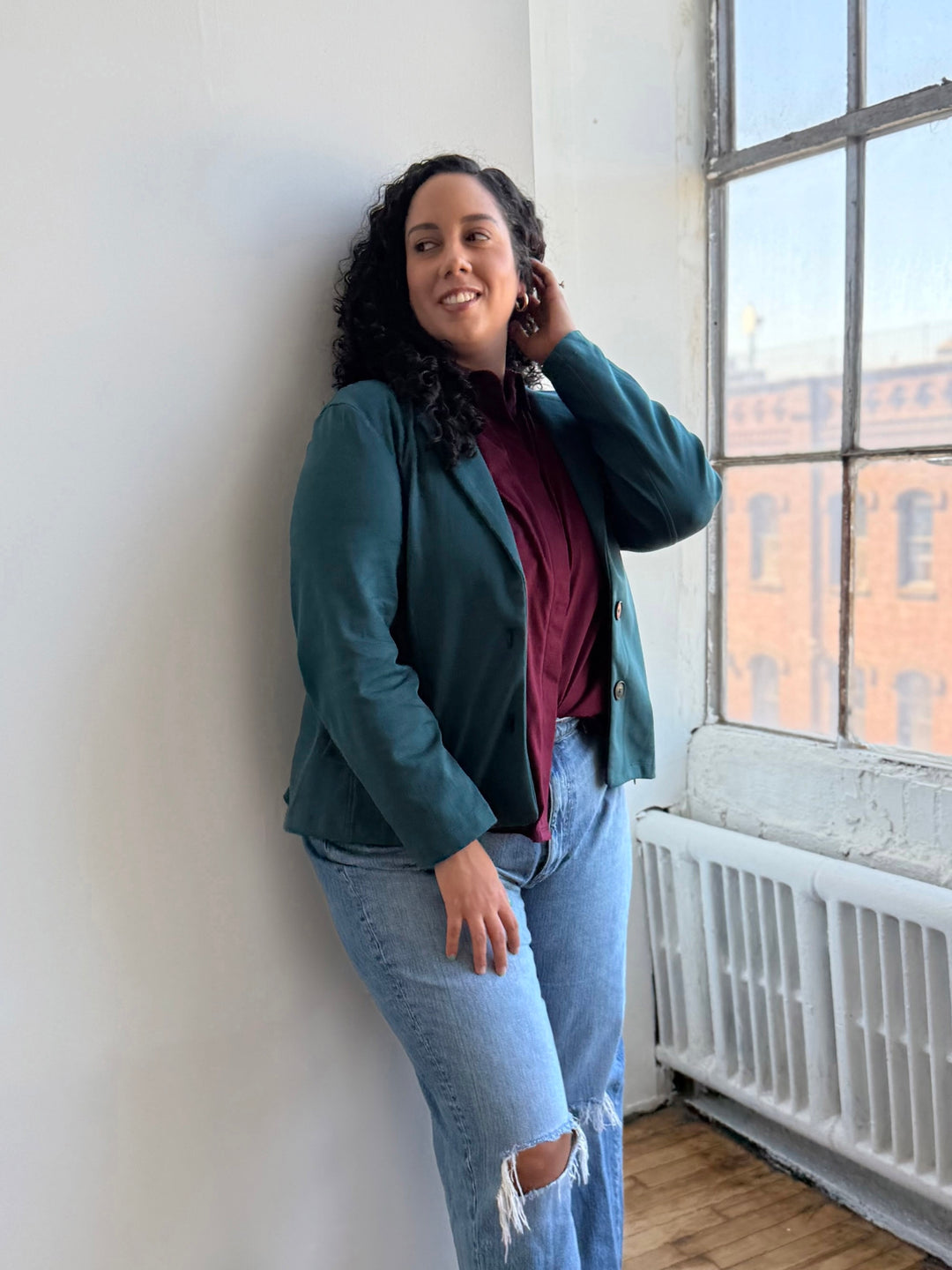 OCTAVIA blazer in Deep Sea