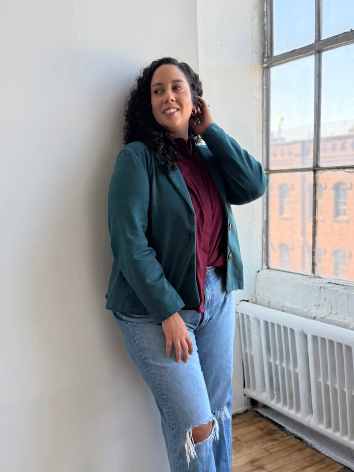 OCTAVIA blazer in Deep Sea