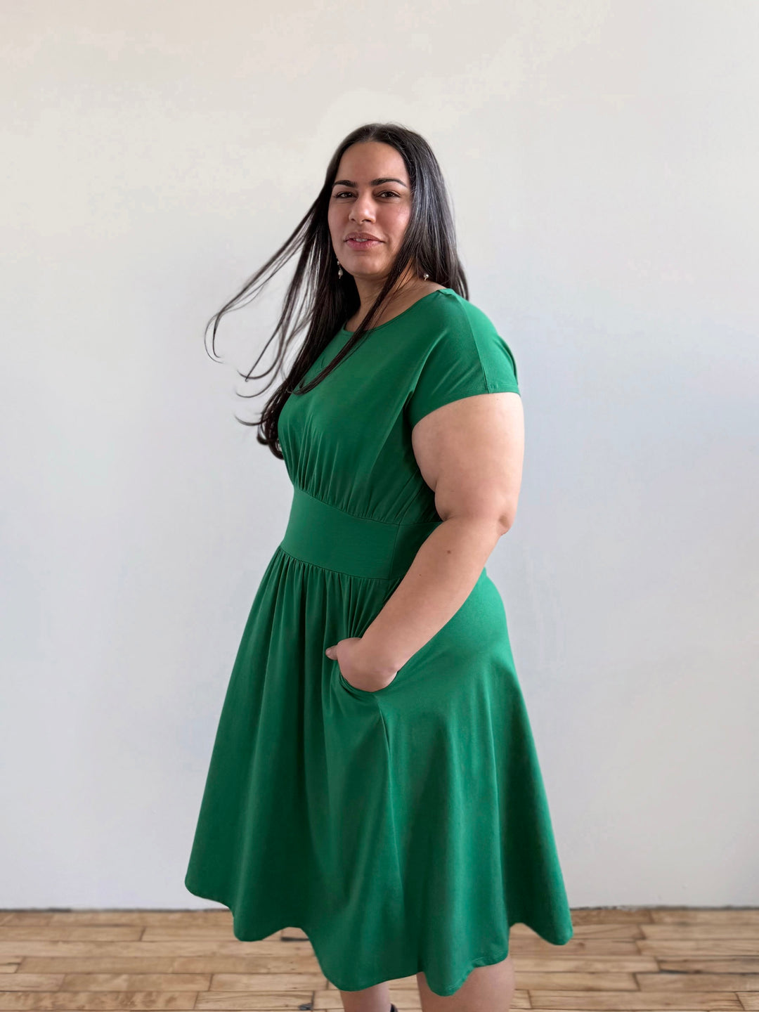 CATHERINE dress in Rich Emerald