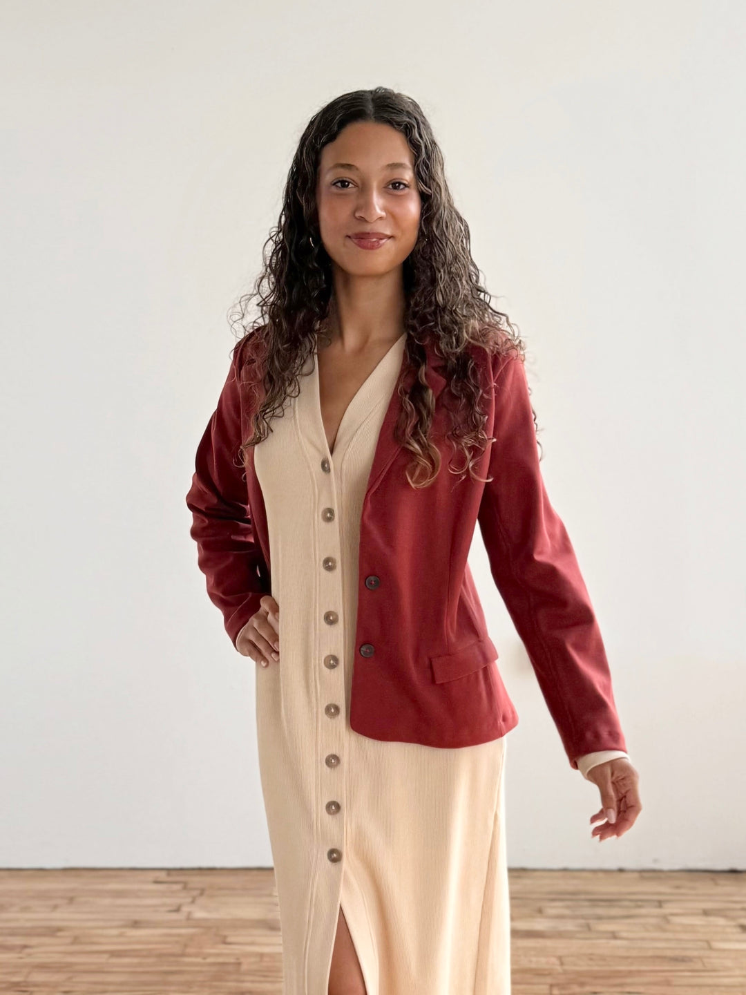 OCTAVIA blazer in Red Amber