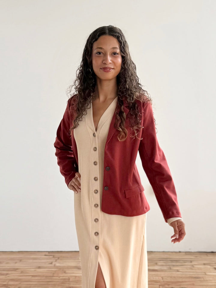 OCTAVIA blazer in Red Amber