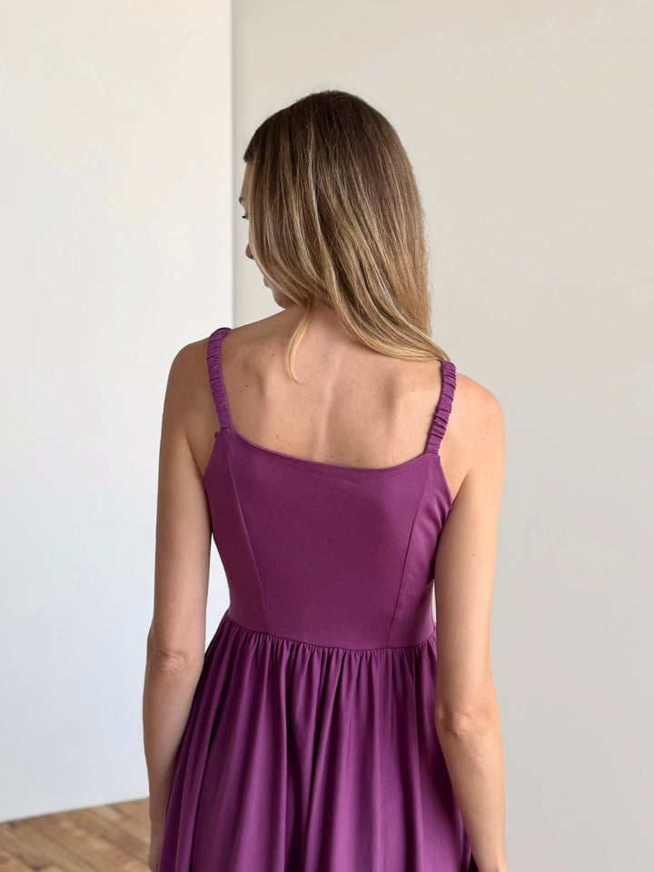 LYDIA dress in Deep Lilac
