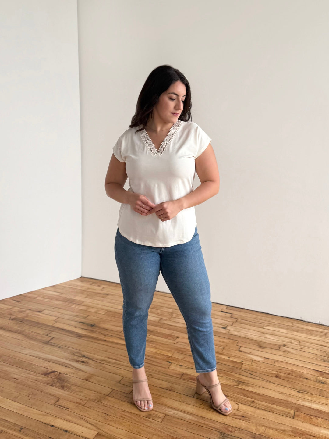NAYA novelty tee in Light Ivory