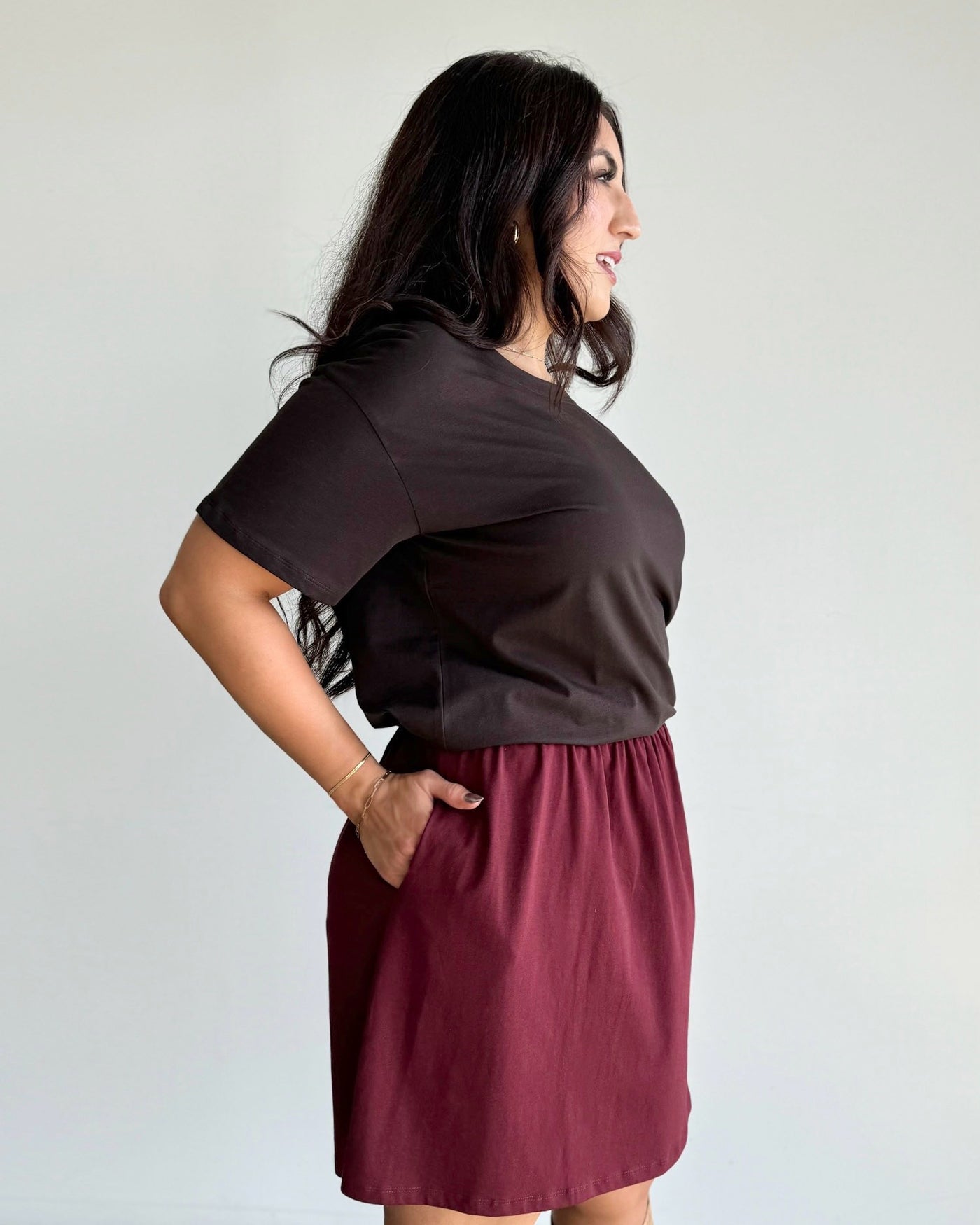 ELISE skirt in Mahogany