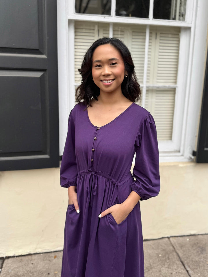 CALLIOPE dress in Midnight Dahlia