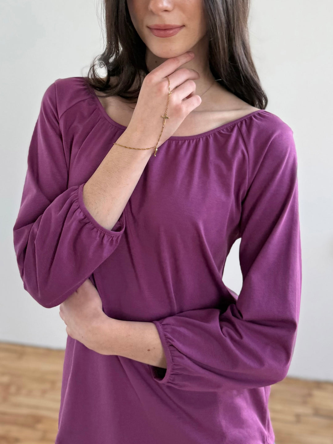 AVELYN top in Deep Lilac