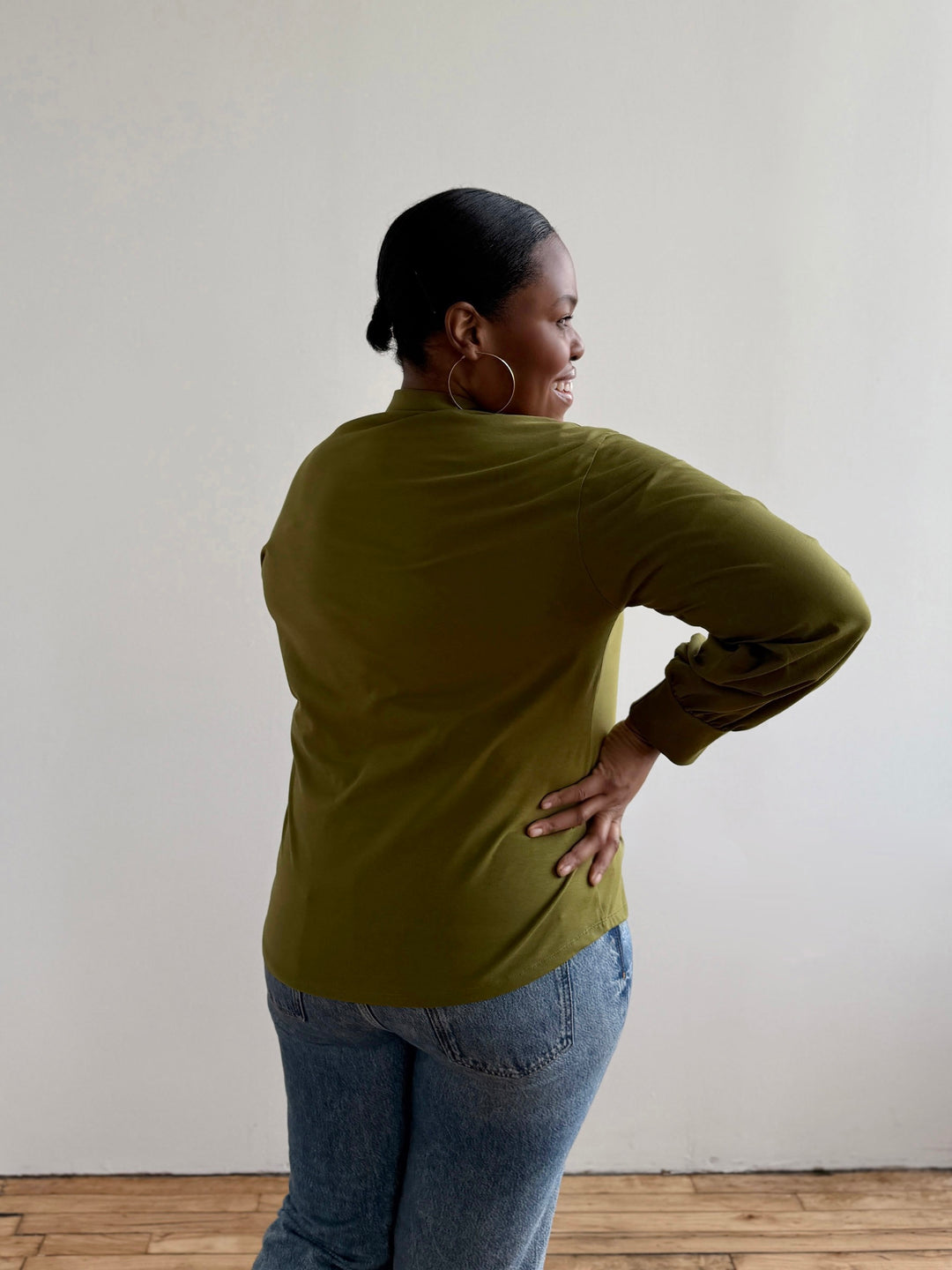 KAILYN jersey top in Olive Branch