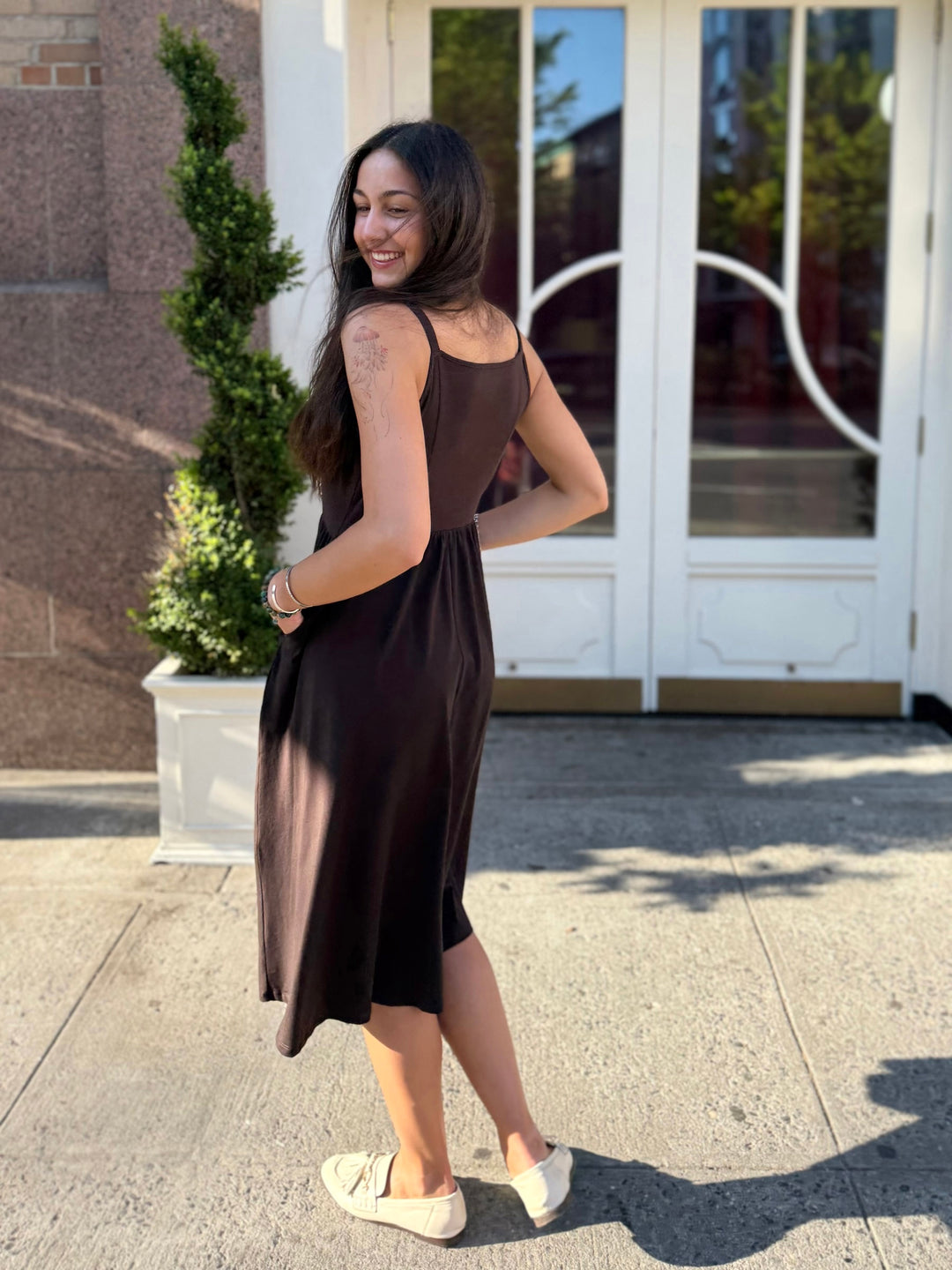 MARIBEL dress in Chocolate Torte