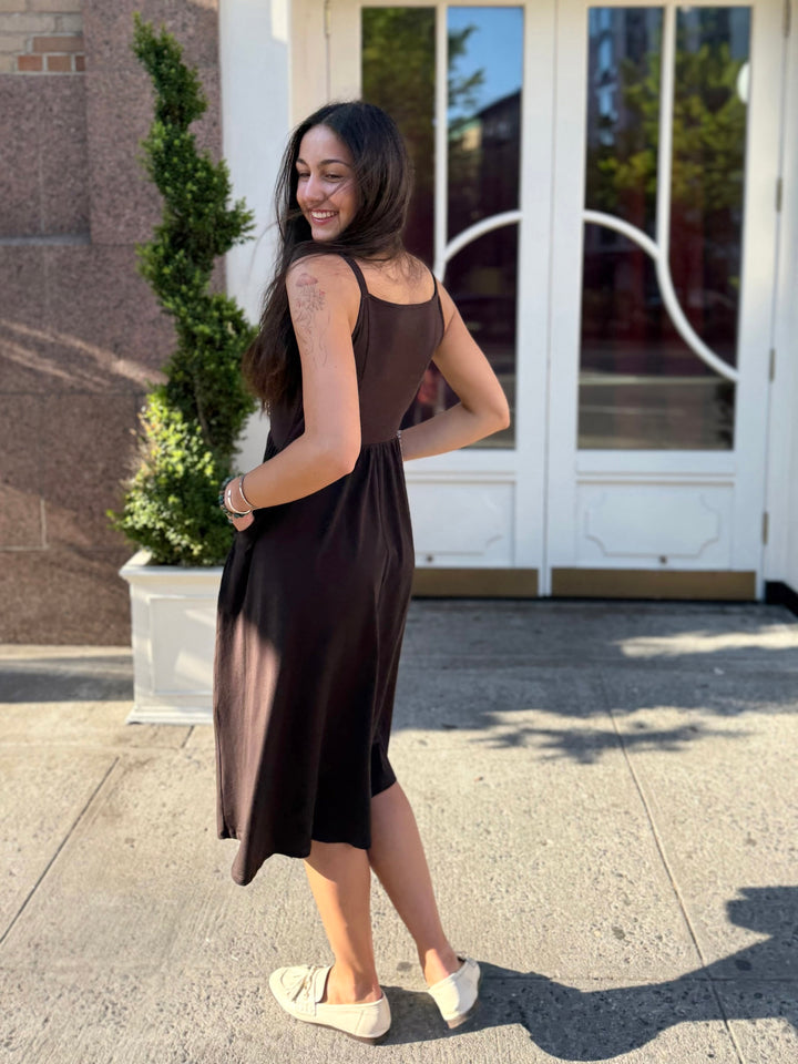 MARIBEL dress in Chocolate Torte