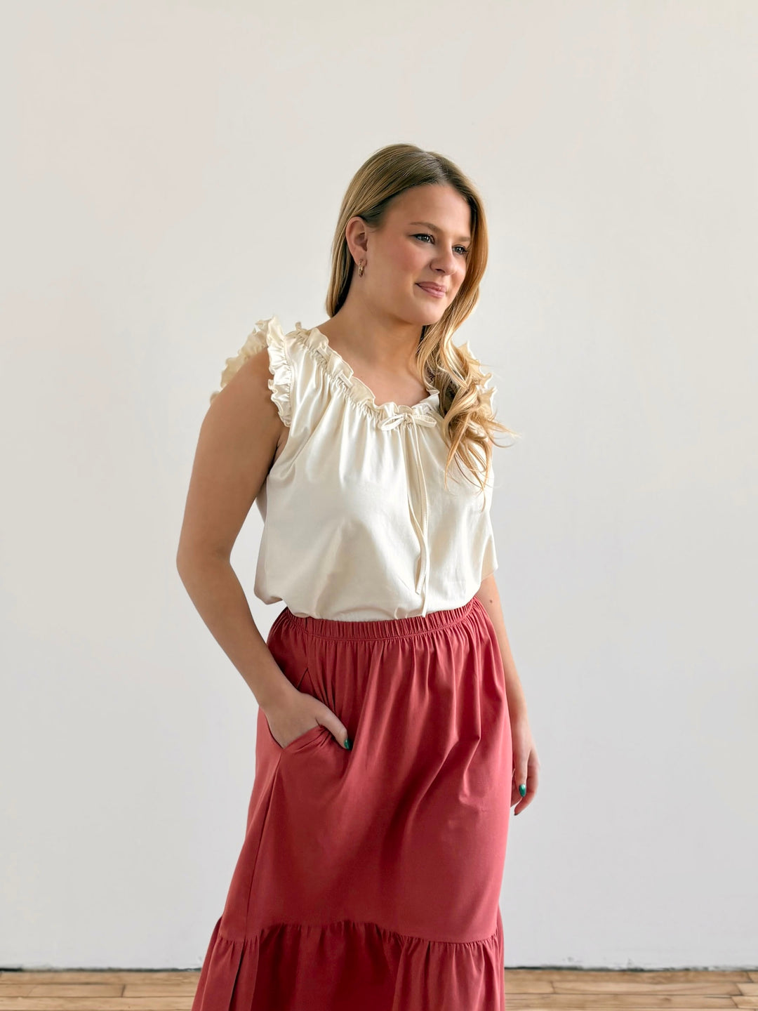 CASSIDY skirt in Pink Rust