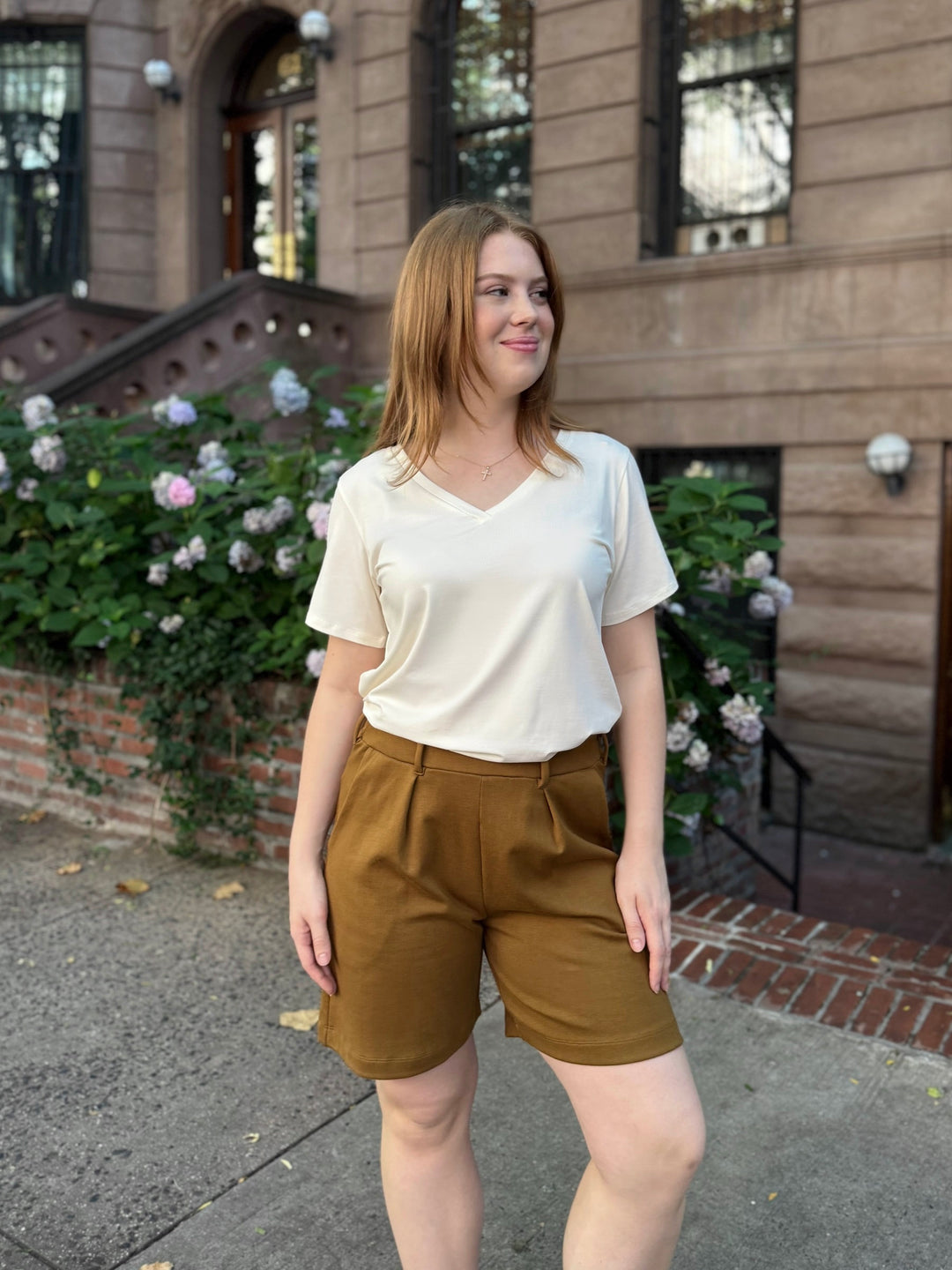 MAURA tee in Light Ivory