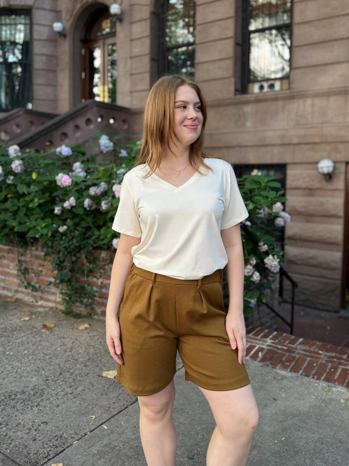 MAURA tee in Light Ivory
