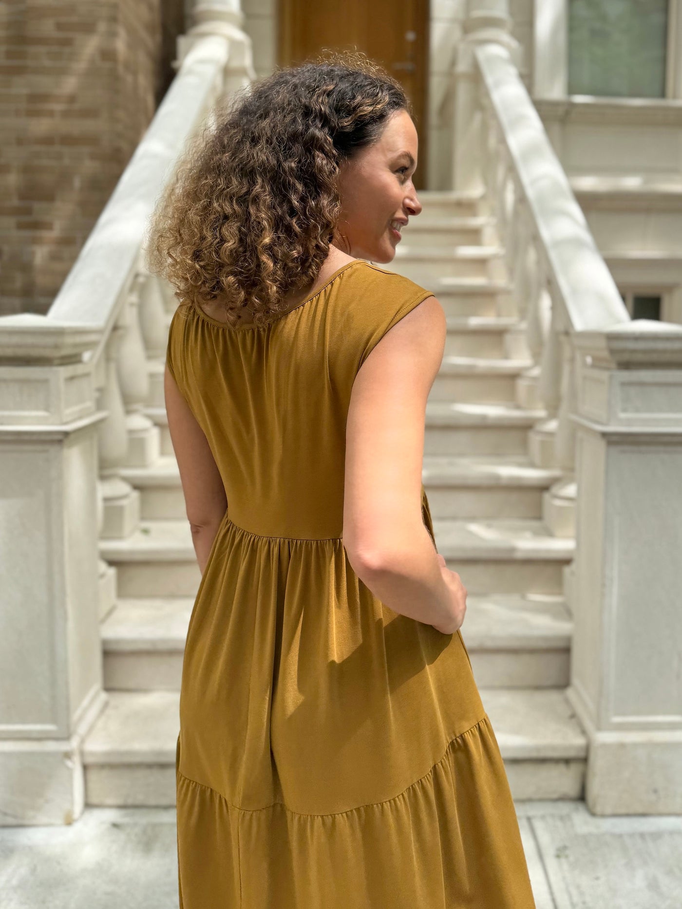 DARCY dress in Tapenade