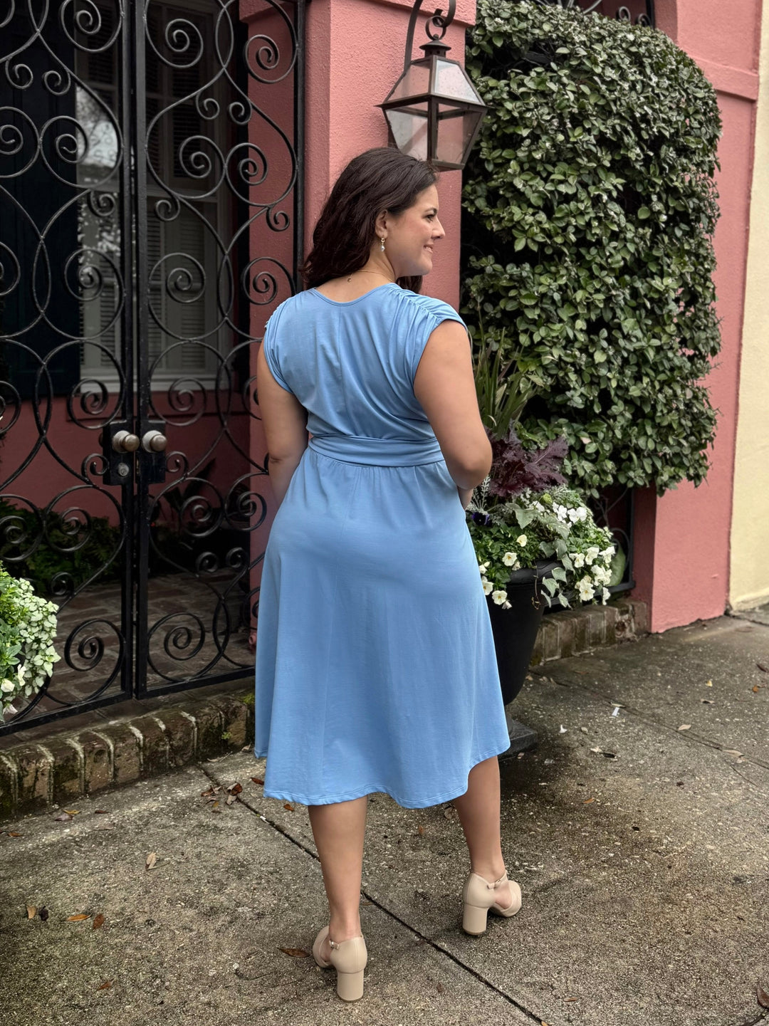 SERAPHINA dress in Light Cornflower