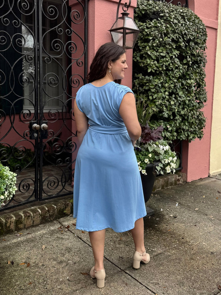 SERAPHINA dress in Light Cornflower