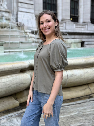 BOHEME top in Silver Sage