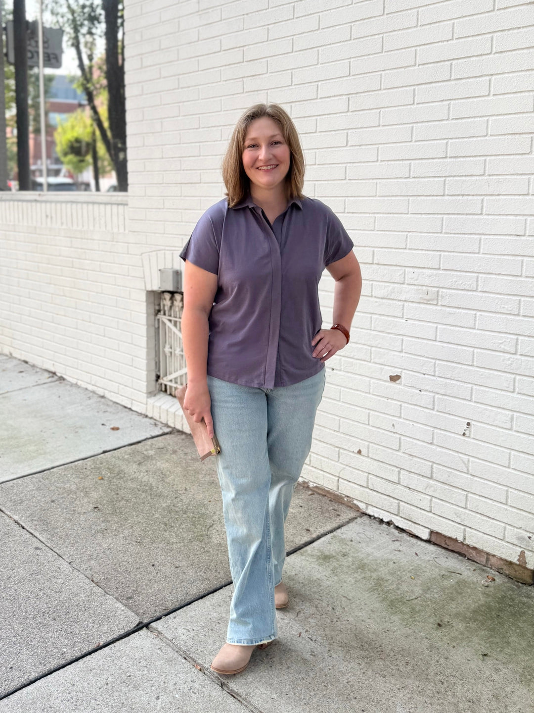 SAMARIA top in Dewberry