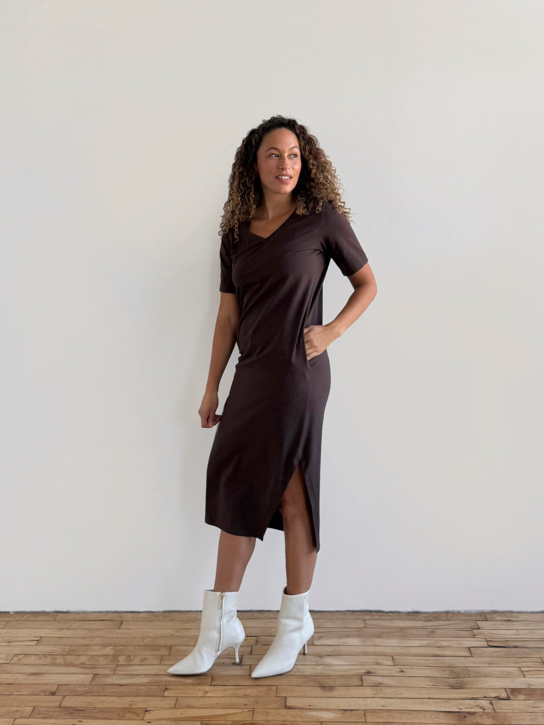 PALOMA dress in Ebony Brown
