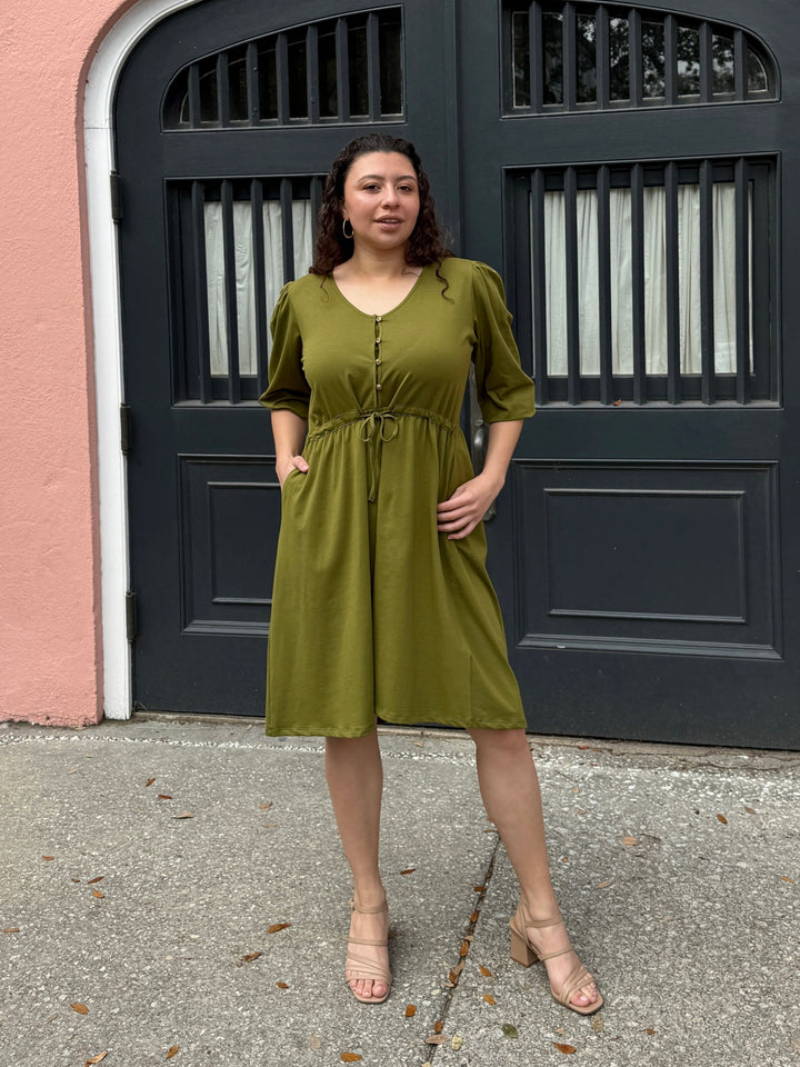 CALLIOPE dress in Olive Branch