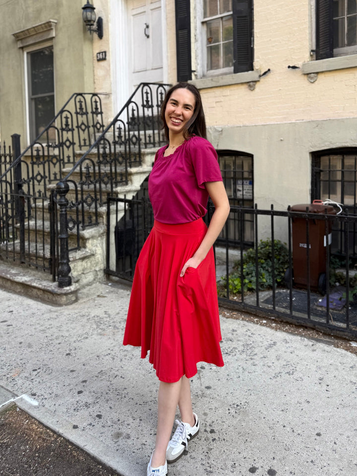 CIELA skirt in Bright Ruby