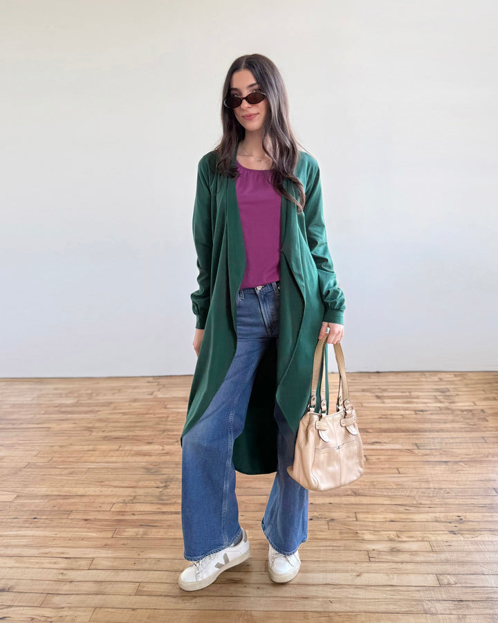 STEFFI duster in Dark Green