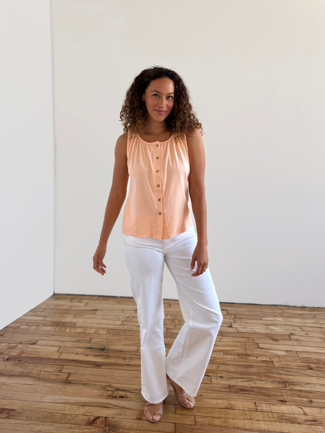 NADIA tank in Apricot
