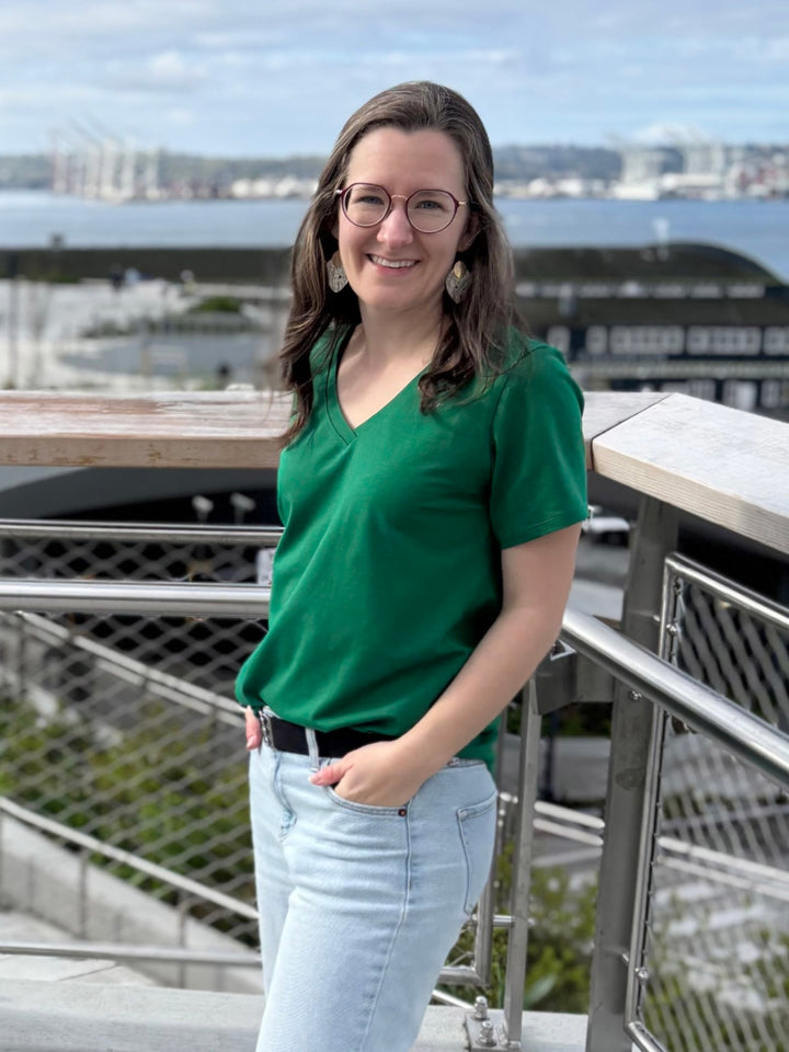 IVY tee in Rich Emerald