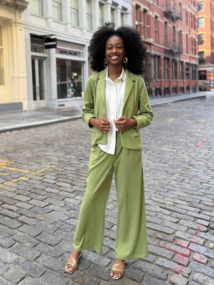 OCTAVIA blazer in Grass Green