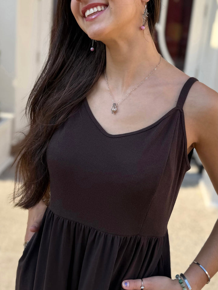 MARIBEL dress in Chocolate Torte