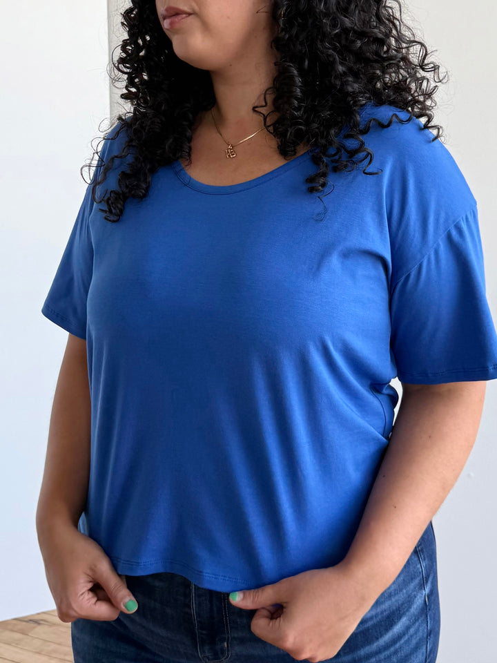 KIM tee in Blue Iolite