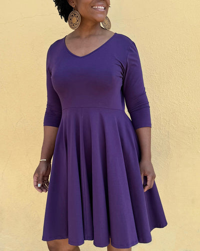 LOUISE dress in Midnight Dahlia
